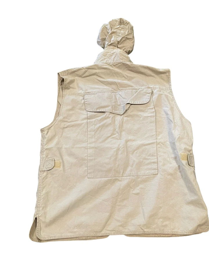 Chaleco de fotógrafo de campo Banana Republic de colección para hombre talla L beige Rn # 54023 Foto 4 de 4