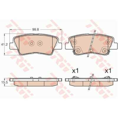 Pastiglia Freno GD Road Doppio Composto – Inserti Sostituibili 55mm Nero Per Bici Da Corsa
