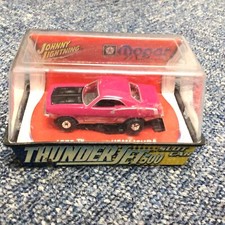 Johnny Lightning Thunder Jet 500 1979 Plymouth Hemi Cuda Slot Car