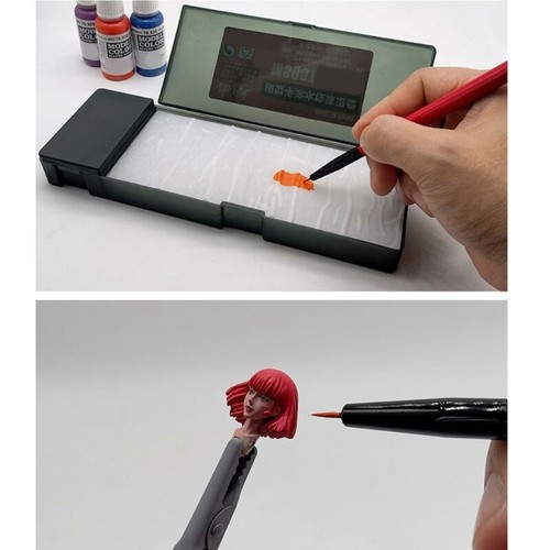 Stay Wet Palette Pen Wash Stand Pigment Mixing Tray Paint Modeling Tool - Picture 2 of 8