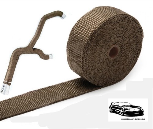Bande Isolante Thermique Pour échappement - 10 M X 5 Cm, Résiste à 500°C, Avec 12 Attaches - Réduction Bruit, Protection Chaleur Pour Moto, Voiture, Camion - 9