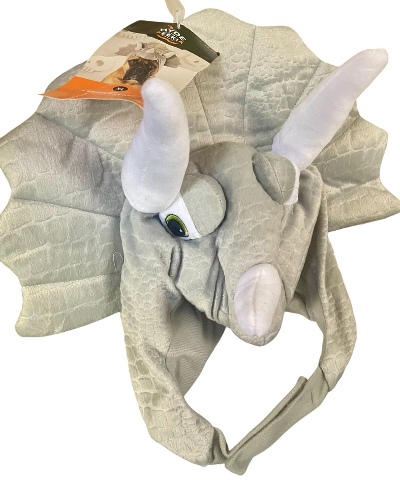 Hyde & EEK! Disfraz de Triceratops para mascota | Tocado de dinosaurio XL | Nuevo con etiquetas Foto 2 de 4