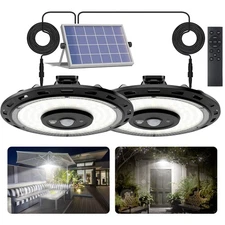 Dual Head Solar Lights Indoor Outdoor, 3000LM Solar Shed Light, IP65 Waterpro...