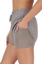 Lightweight Workout Shorts 2 in 1 Running Yoga Gym Shorts with Inner Biker Sh...