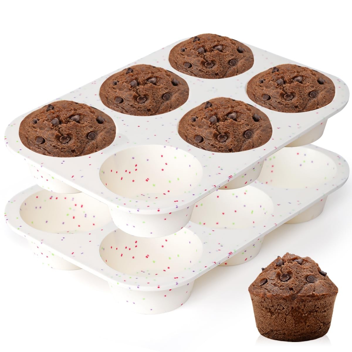 Jumbo Silicone Muffin Pan 6-Cup