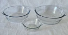 Set of 3 Vintage Fire King Anchor Hocking Philbe Sapphire Blue Glass Oven Dishes