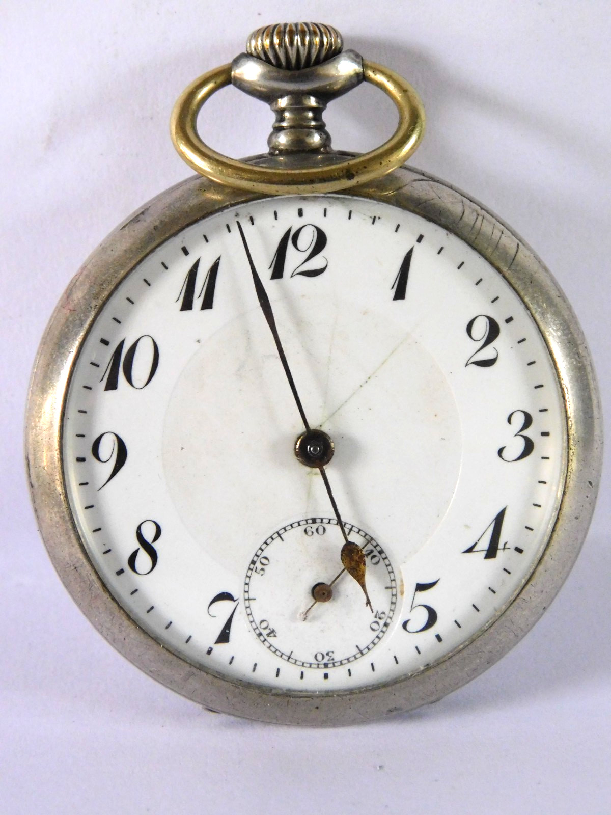 ANTIQUE SOLID SILVER POCKET WATCH BY JUNGHANS - image 3