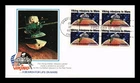 DR JIM STAMPS US COVER VIKING MISSIONS TO MARS SPACE FDC SCOTT 1759 BLOCK OF 4