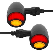 Bullet Motorcycle Led Rear Turn Signals Motorcycle Duolamp Brake Tail Black Bullet Motorcycle Led Rear Turn Signals Motorcycle Duolamp Brake Tail Black