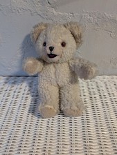 Vintage 1986 Snuggle Bear Russ Berrie Plush 10.5" Handmade Pink Heart Vest