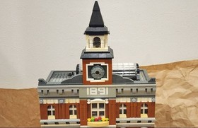 LEGO Creator Expert Modular Buildings Town Hall 10224 In 2012 Used W/Manual AsIs
