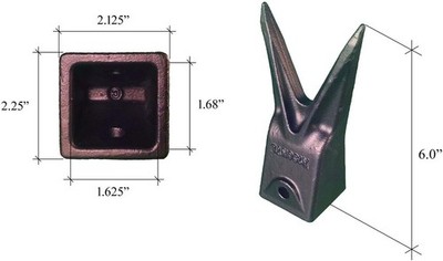 JMA X156WTL Bucket Teeth Fits Hensley Excavator Twin Tiger Ground Engaging