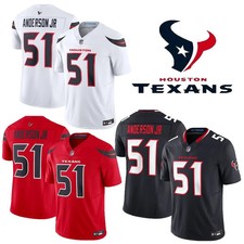 Men's Texans 51 Will Anderson Jr. Limited Game Stitched Jersey S-3XL