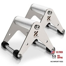 Push Up Stand, Pushup Handles for Strength Aluminum handle Silver-Upgrade