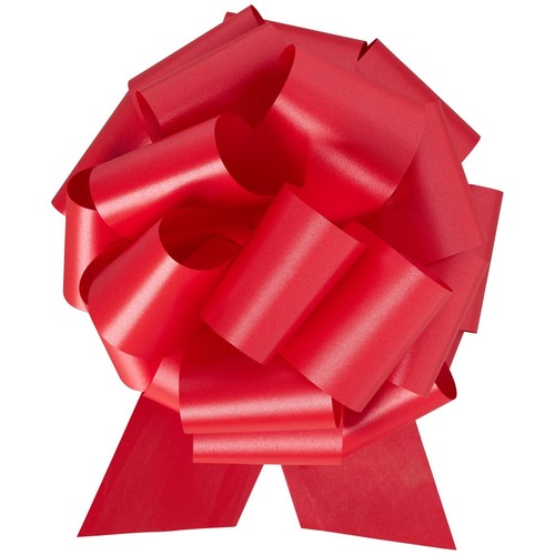 PF40 252 The Perfect Bow Pull Ribbon, 8" Finished Size with 20 Loops, Hot Red...