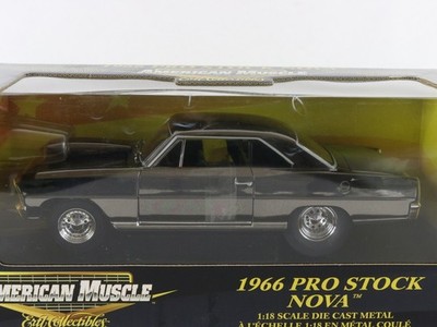 1966 Chevy Nova Pro Stock Shiny Brown American Muscle ERTL 1:18 36673 Model Car