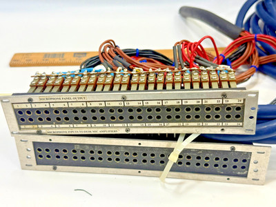 (2) 48 point  TT Patchbays Recording Console (Auditronics?)  Mixed Length Wire 