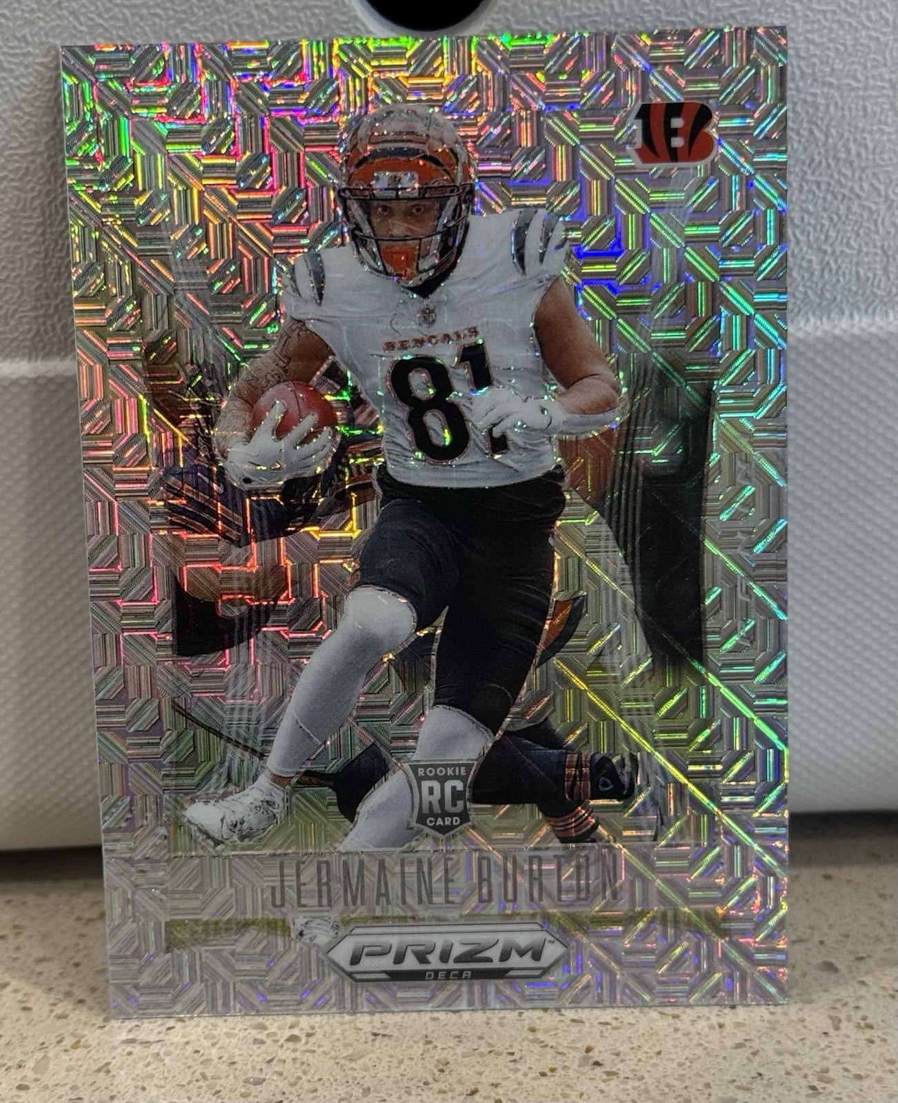 2024 Panini Prizm Deca - Jermaine Burton - Mojo Prizm /30 - Bengals RC
