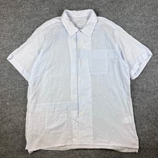 Engineered Garments Camp Shirt Mens XL Blue C...