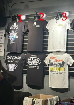 Lupe Fiasco Shirt Food Liquor 20th Anniversary Tour Dates, reprinted, 2-sided