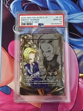 PSA10 Dragon Ball Fusion Android 18 Gold Energy Marker E-33 Promo Japanese
