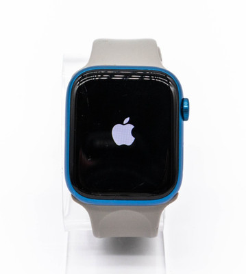 Apple Watch - Series 7 - 45mm - GPS+Cellular - Blue Aluminum - Gray Sport Band