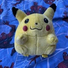 Pokémon Pikachu Jumbo Fat Pikachu Plush Toy 9" Nintendo Vintage Tomy HTF RARE