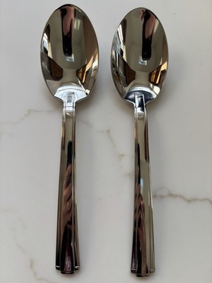 Oneida - ETAGE - lot of 2 place/oval soup spoons NEW