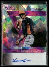 Kenedy Corona 2024 Leaf Vivid #BA-KC2 Autographs Crystal Black Auto