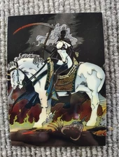 1995 Chaos Lady Death Chromium II Card 09 Lady Death Vassago dark fantasy shapes