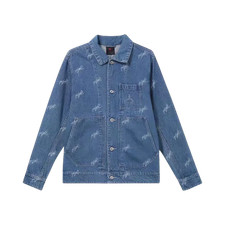 Jordan Flight Heritage Denim Jacket Blue Grey Asia