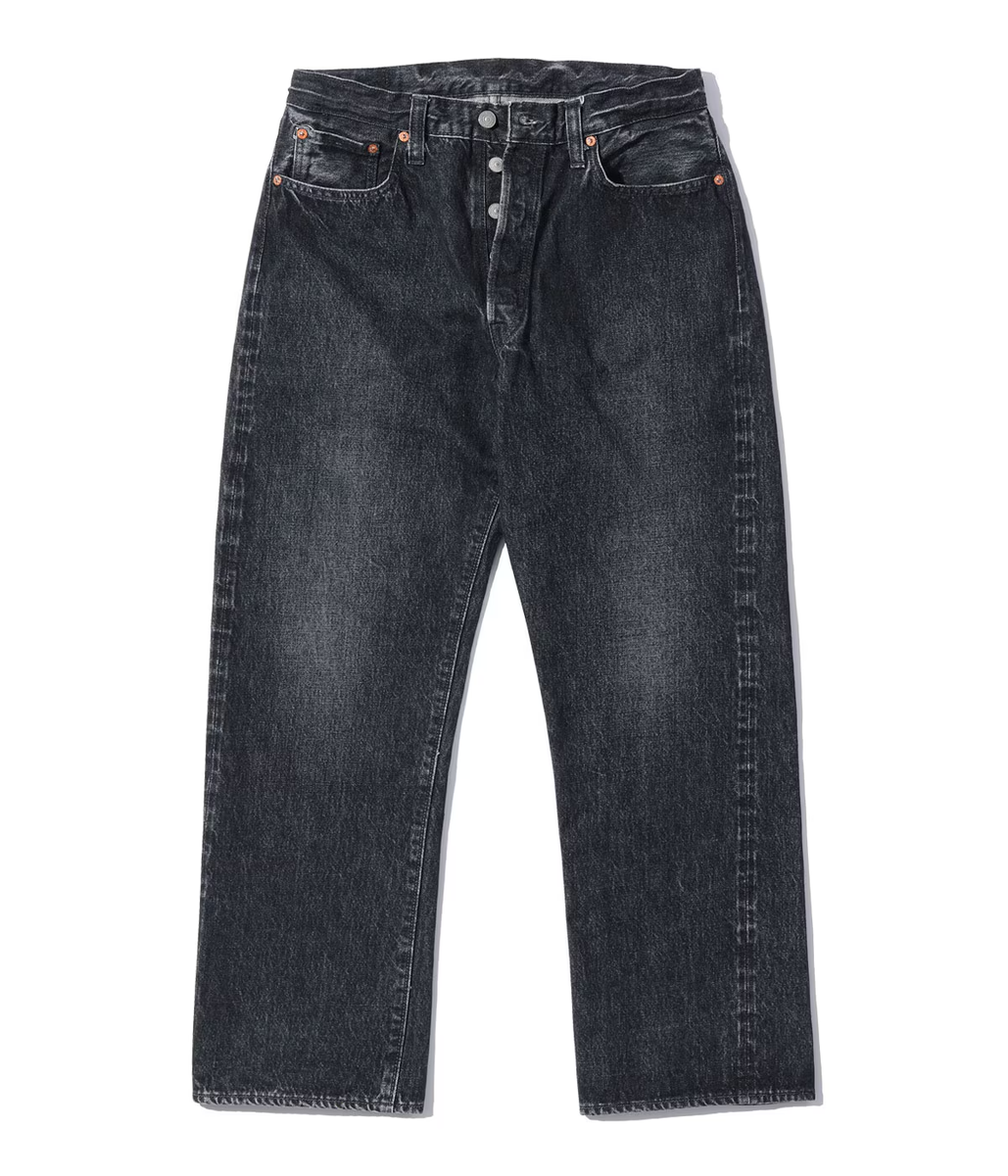 SUGAR CANE 14.25oz. BLACK DENIM 1947 HARD WASH MODEL REGULAR 
