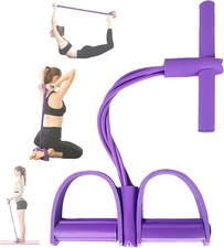 21 Fitness Resistance Bands-4 Tube Pedal Ankle Puller - 2023 New Sit up Leg Stre
