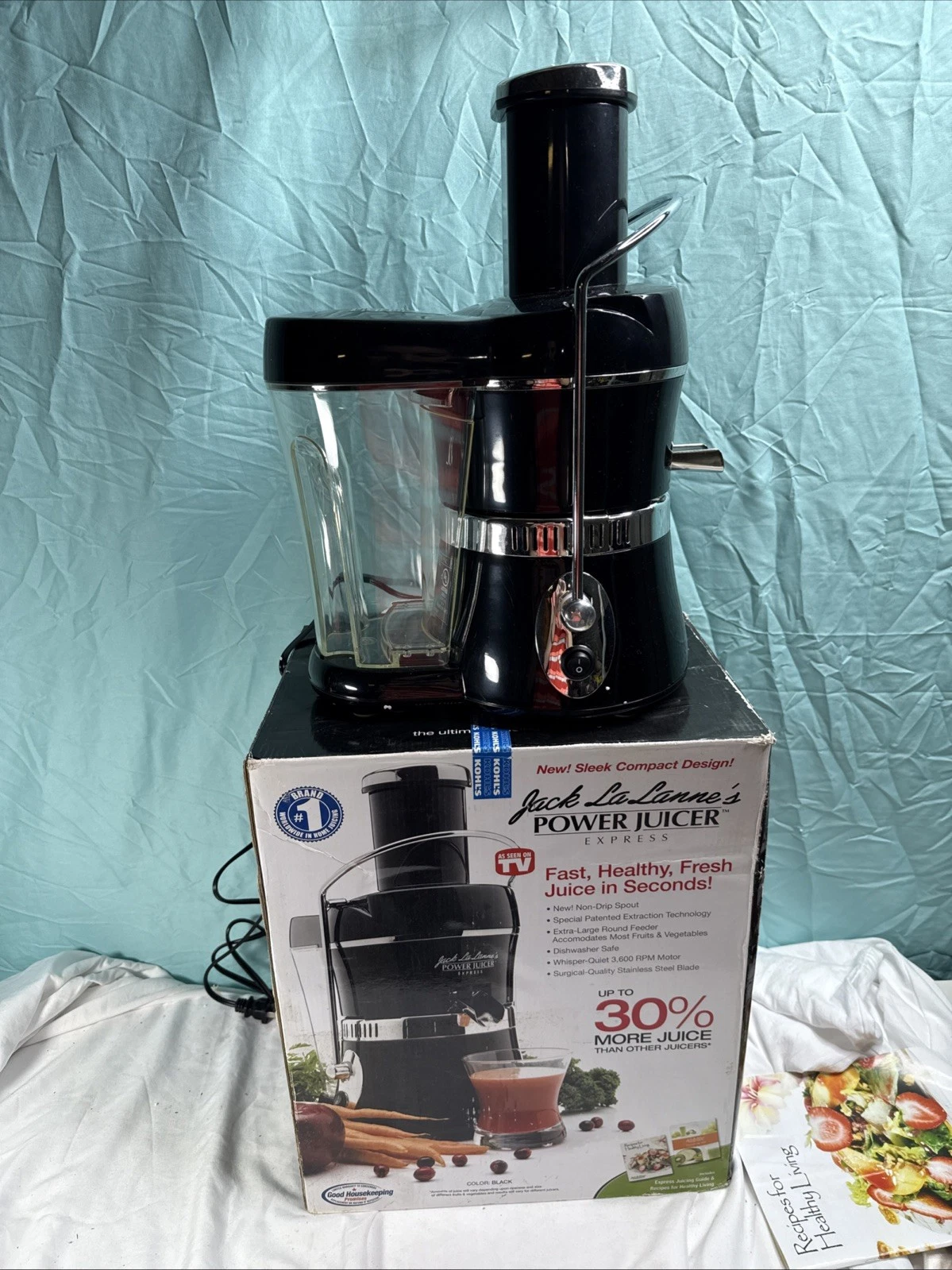 Jack LaLanne Power Juicer Express MT-1020 Black 10th Anniversary Edition
