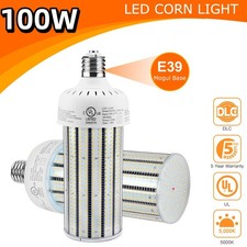 100W LED Corn Cob Light Bulbs E39 Mogul Base Replacement 600W Metal Halide Lamp