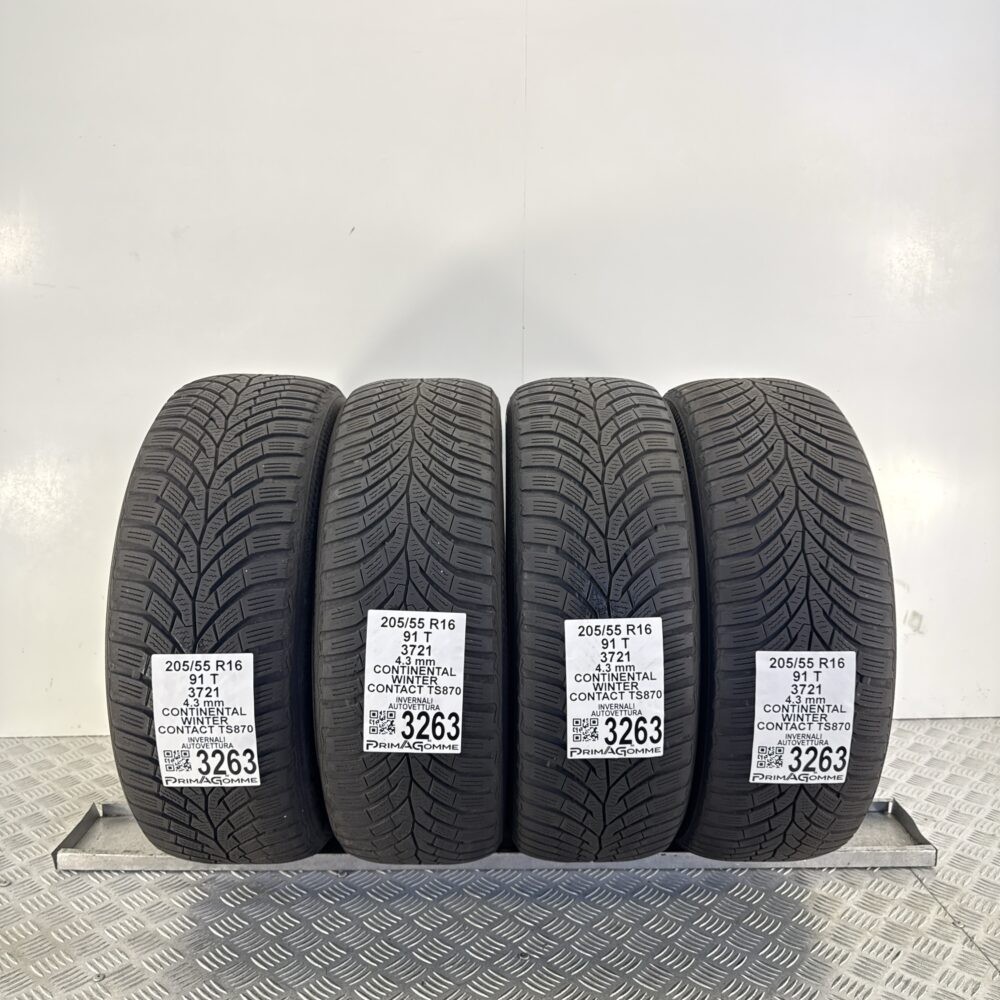 Gomme Usate 205 55 R16 91T Continental Winter Contact TS870 Invernali