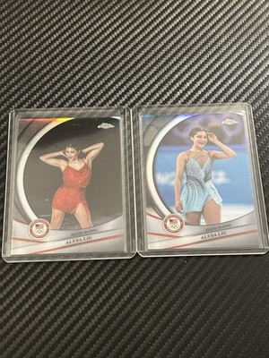 Alysa Liu 2 Card Topps Chrome US Winter Olympics Refractor Lot