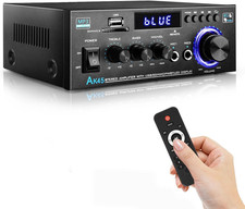 AK45 Home Audio Power Amplifier with Bluetooth, 100Wx2 Audio Stereo Receiver, Ho
