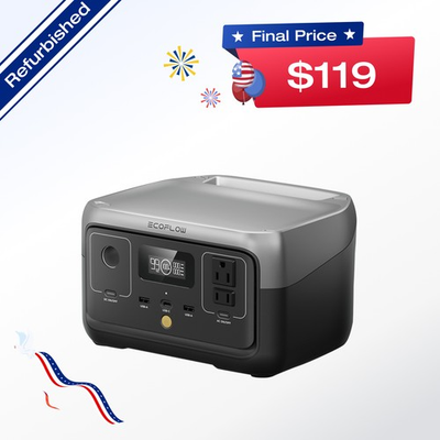 #ad EcoFlow RIVER 2 Portable Power Station 256Wh Generator LFP Certified Refurbished $148.75