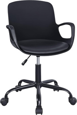 Mid-Back Chair for Desk with Armrests, Height Adjustable, 360°Swivel Wheels for