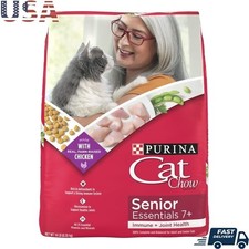 Senior Cat Dry Food Chicken Turkey Joint Health 14lb Whole Grain Nutrition New 1.80 per pound