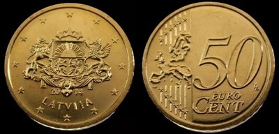 Latvia Latvija UNC Euro coin 50 euro cent | eBay