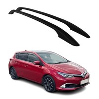 Aluminium Dachreling RelingträGer FüR Toyota Auris 2012-2019 Schwarz 2X