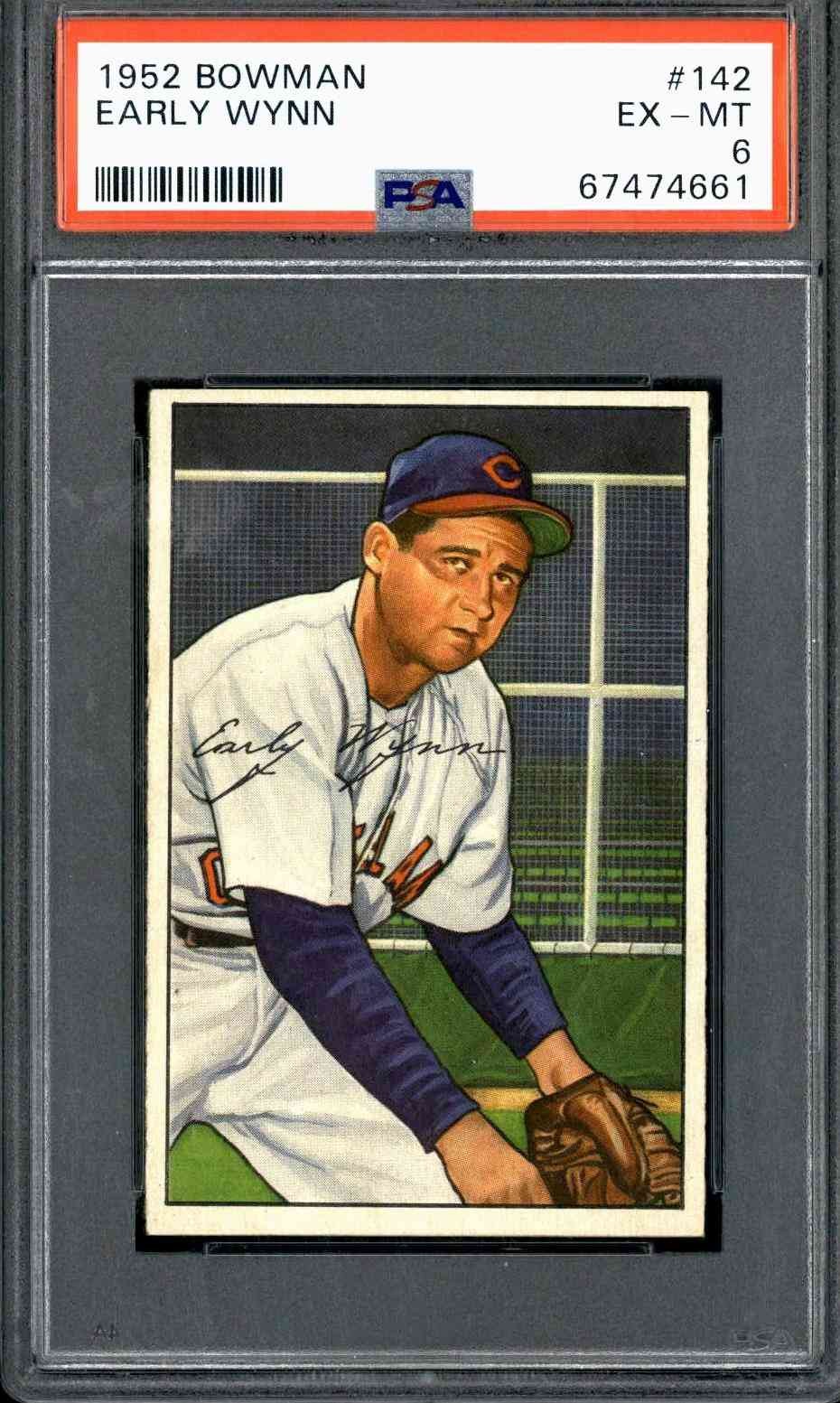1952 Bowman #142 Early Wynn - PSA 6