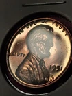 1951-P LINCOLN CENT. DCAM PROOF. 57,500 MINTED ONLY.