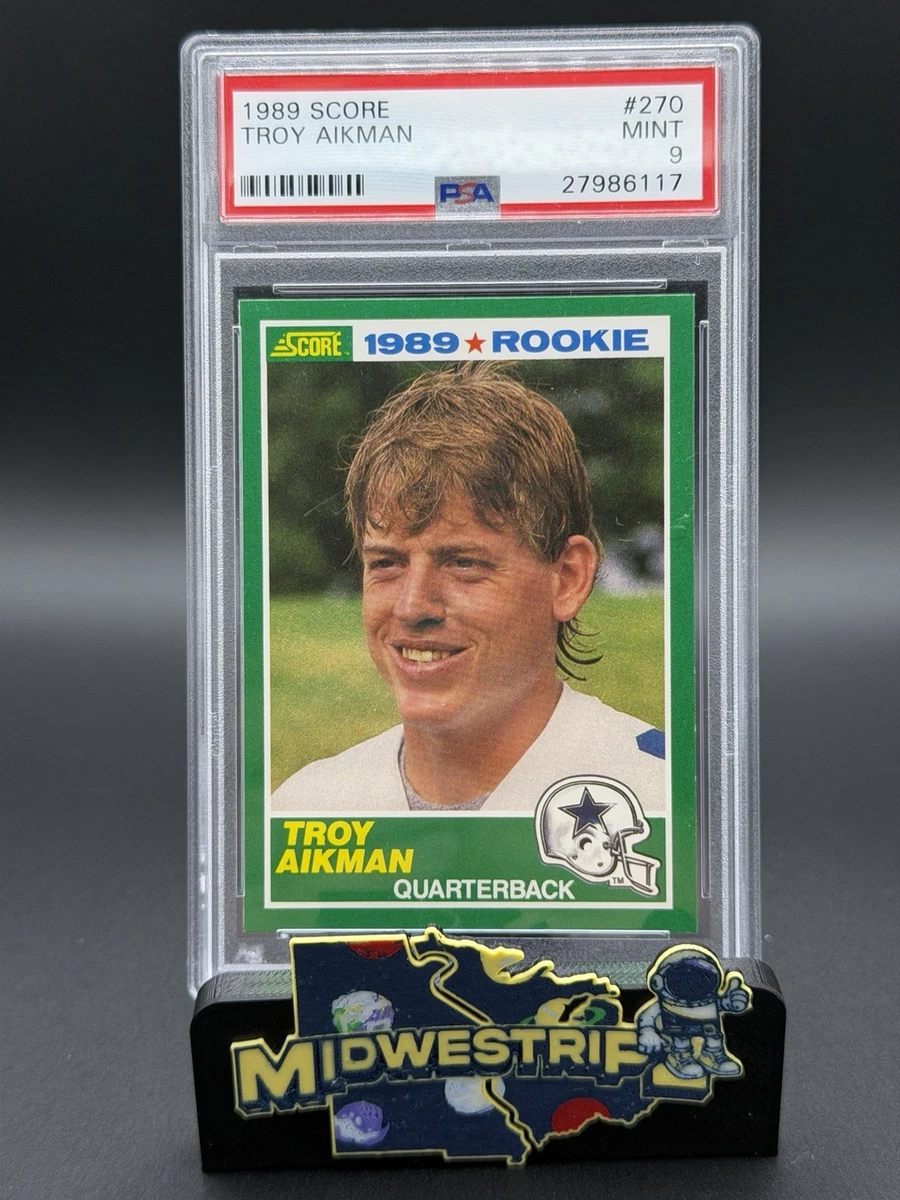 Troy Aikman Football Grade 9 Rookie Sports Trading Cards