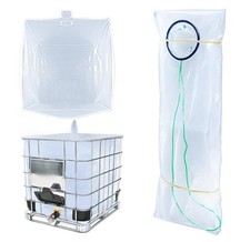 IBC Tote Cove, 275 Gallon IBC Water Storage Barrel Liner Bags,1000 Liter Rain Ba