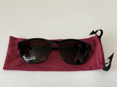 SUNCLOUD POLAROID SUNGLASSES LOVESEAT POLARIZED BLACK & CASE CLASSIC New