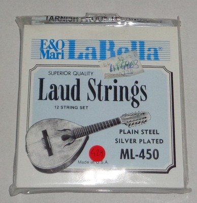 LA BELLA ML450-456 LAUD STRINGS 12 STRING SET MUTA