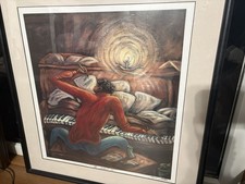 Burning The Midnight Oil Print Art Framed Signed Musician Artist Piano
